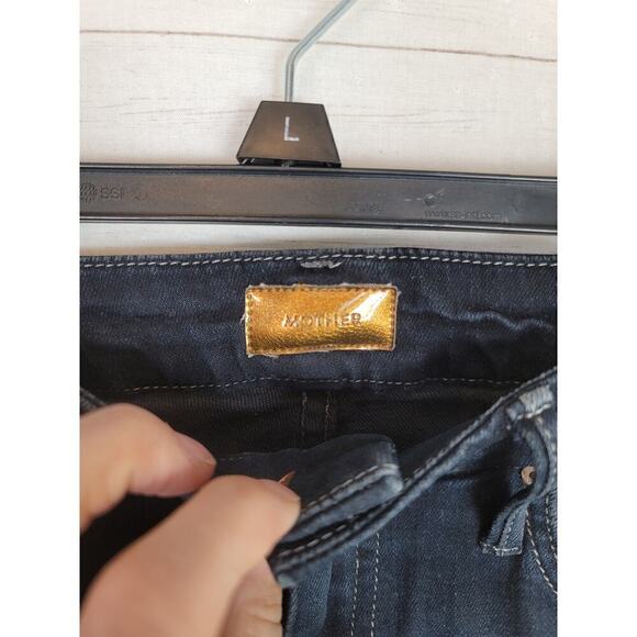 MOTHER DESTRUCTED HIGH WAISTED LOOKER IN COFFEE, TEA OR ME, SZ 26 - Picture 6 of 16